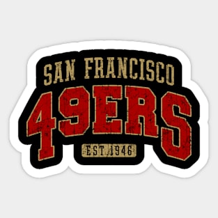 49ers Vintage San Francisco Football Sticker